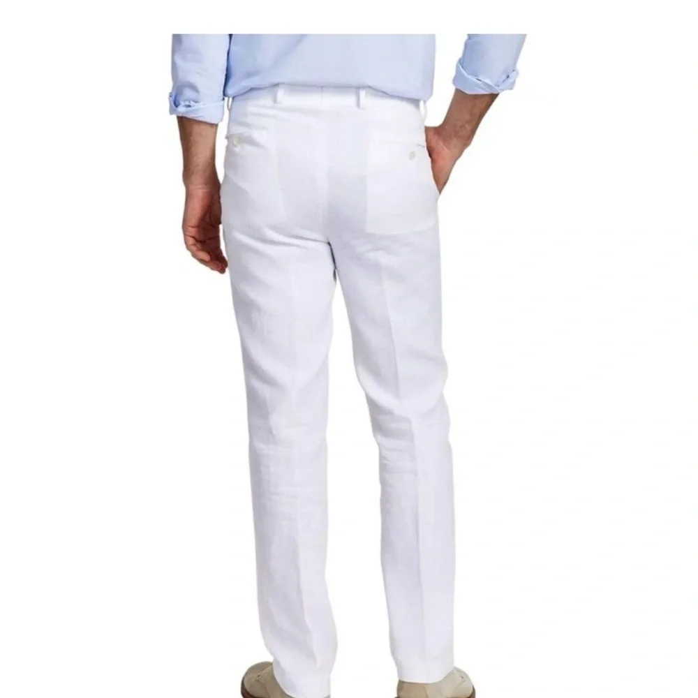 Men's Cotton Linen Resort Vacation wear Dress Pants made in Italy Linea Naturale